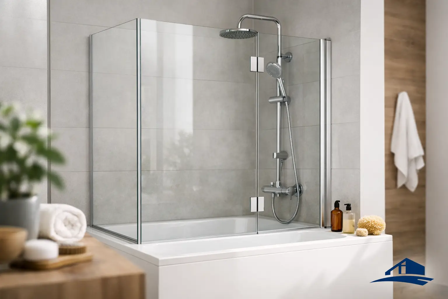 Badewannenaufsatz aus Glas richtig planen
