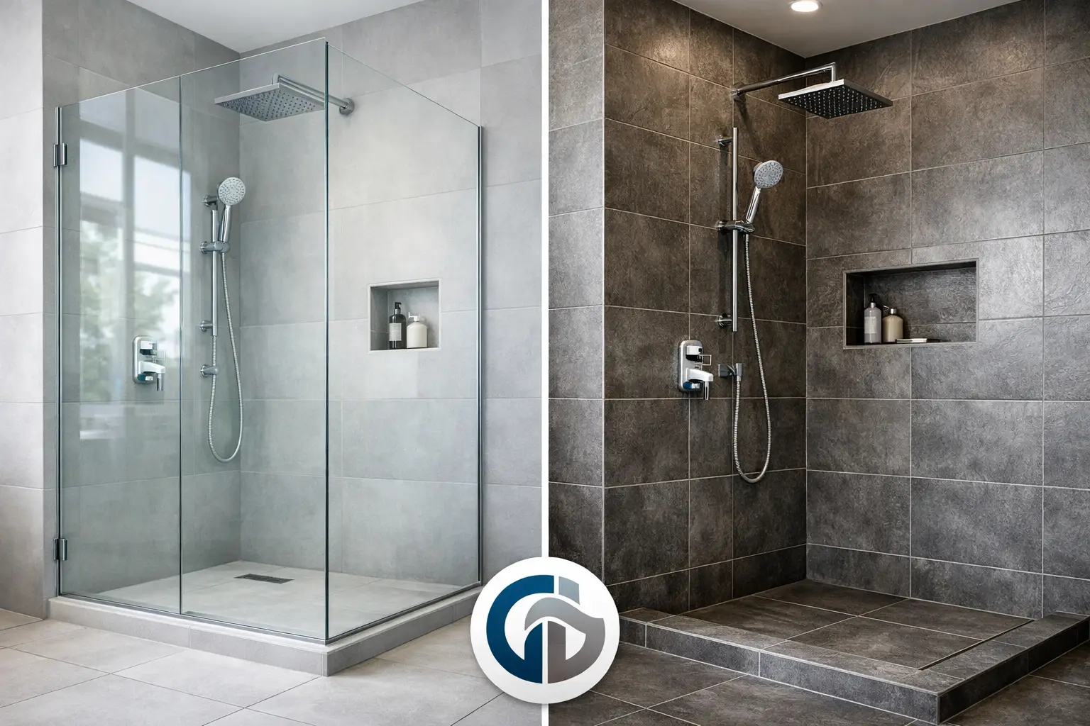 Glasdusche oder geflieste Dusche?