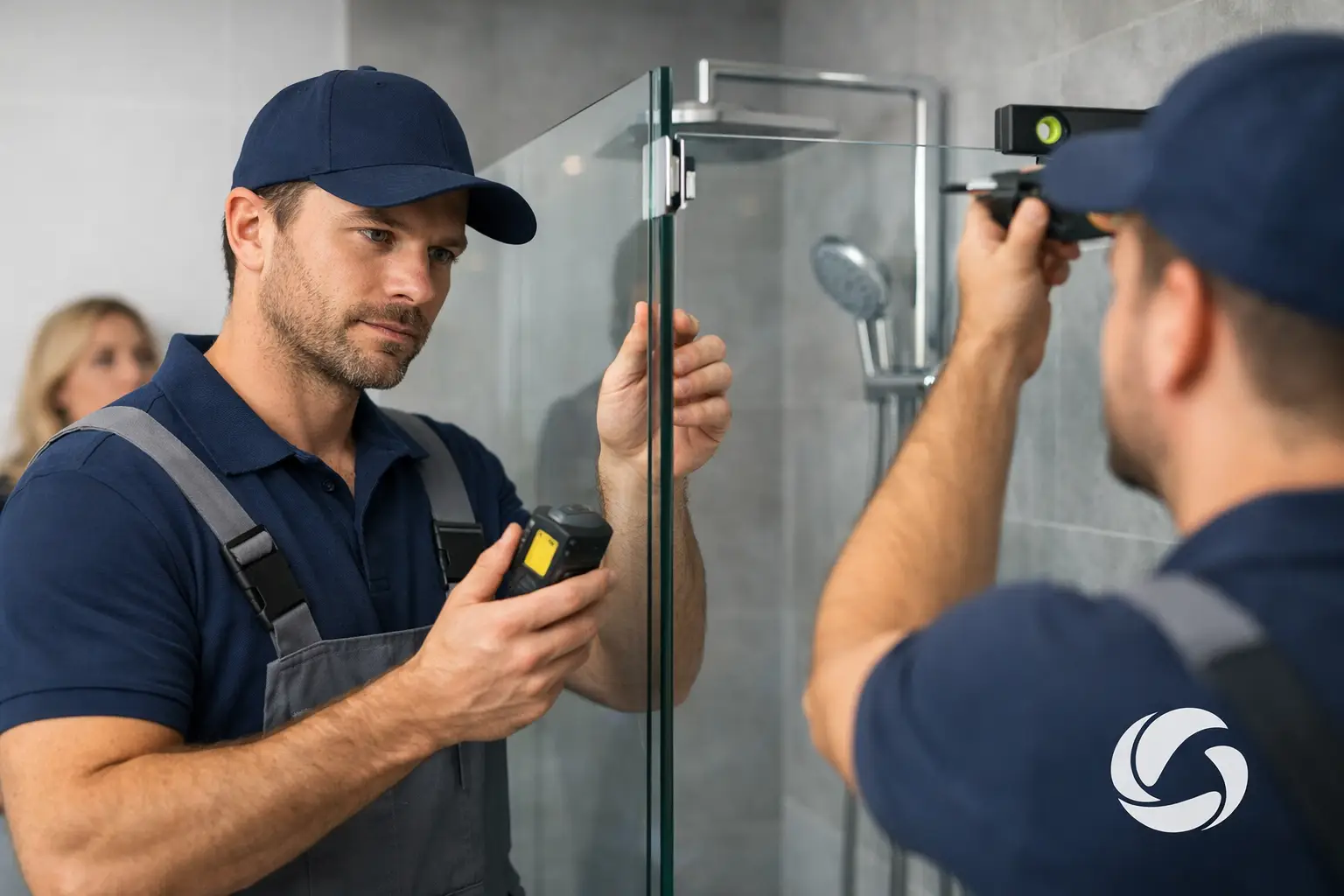 Service Aufmaß Montage Glasdusche erklärt