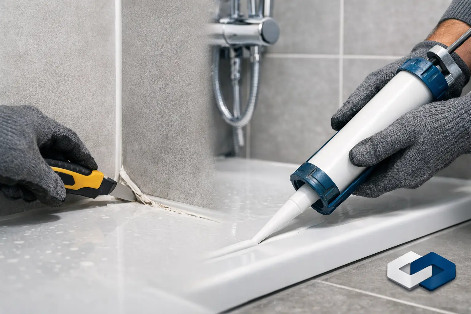 Silikonfugen in der Dusche erneuern